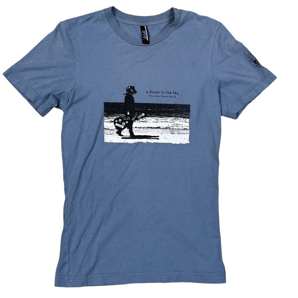 John Byrne Band A Shiver in the Sky Blue T-Shirt Size Small